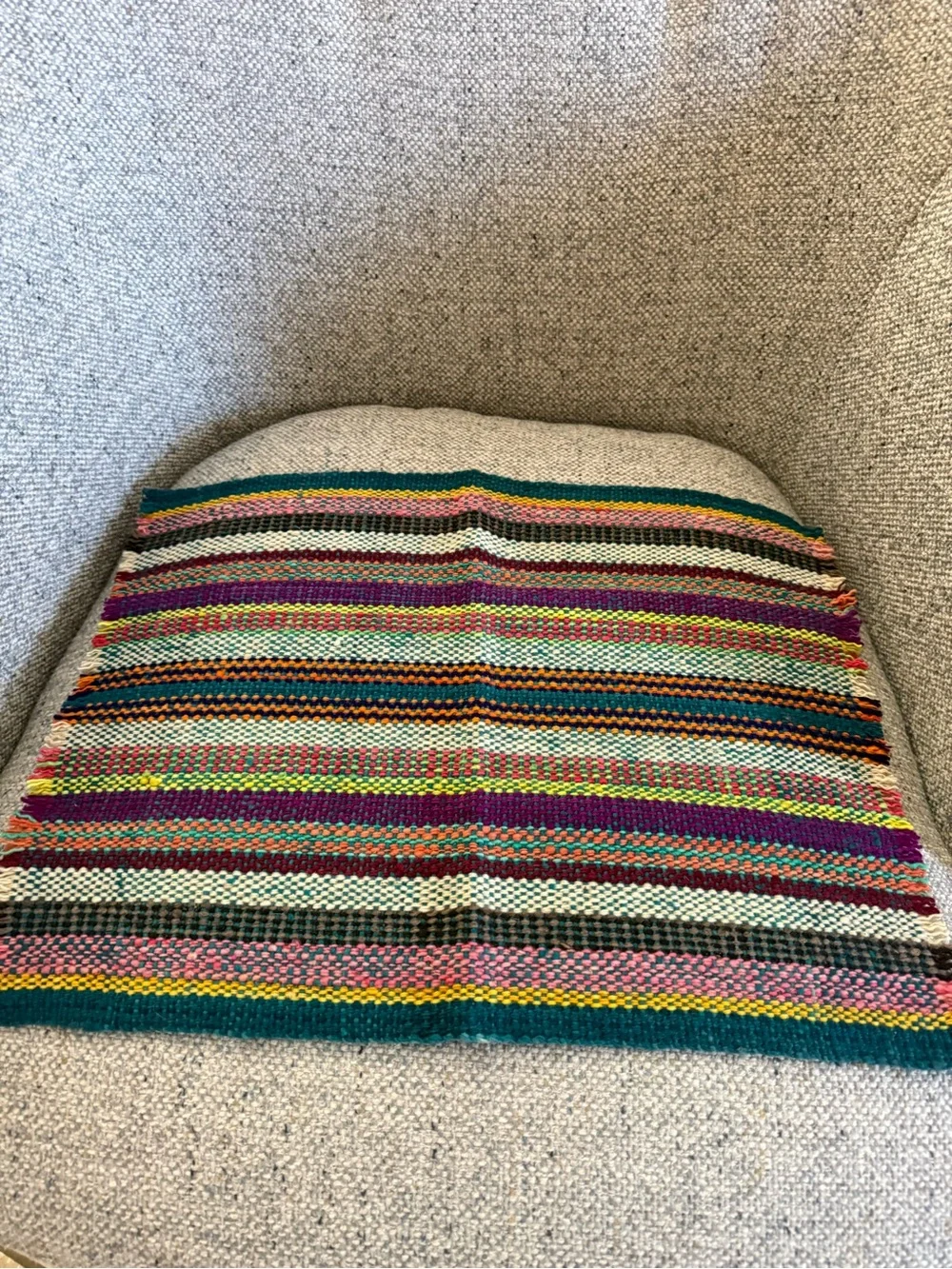 Illari Handmade Peruvian 100% Sheep Wool Placemats Set of 6 Woven Artisan